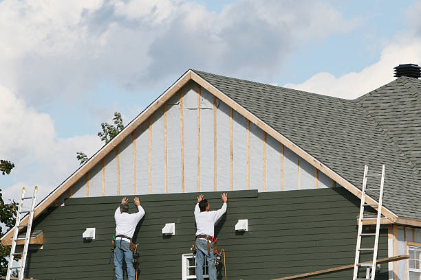 Professional Siding Contractor technician working in Chalfont, PA